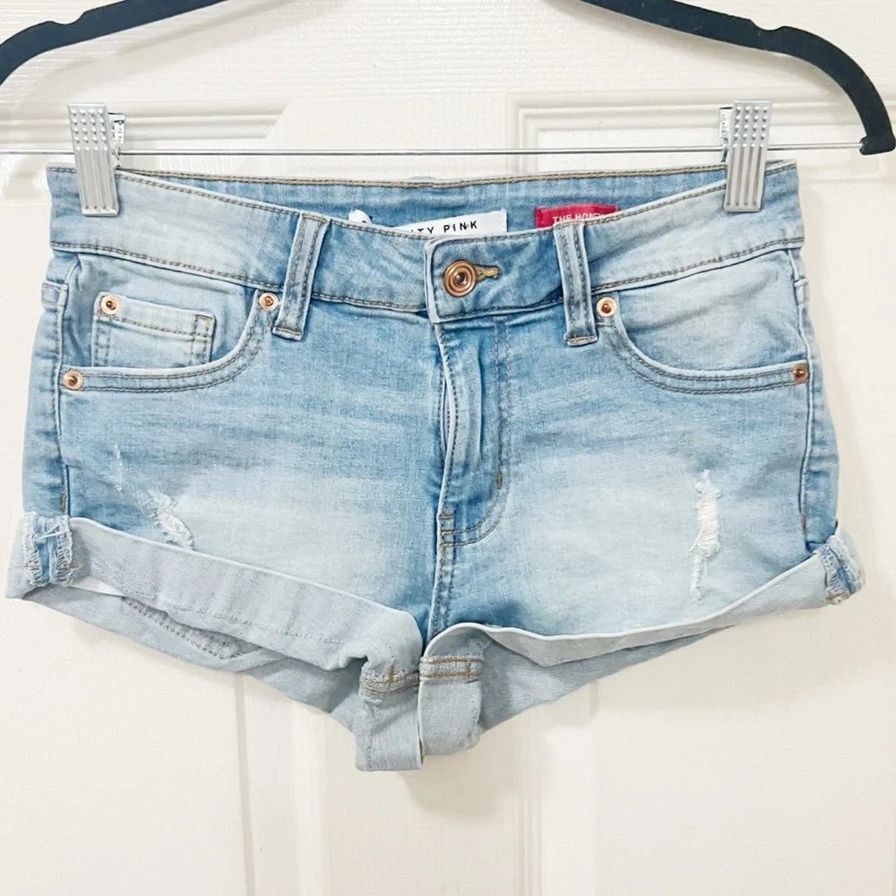 New Celebrity Micro Shorts light Denim